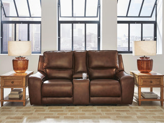 DeepWakes PWR REC Loveseat/CON/ADJ HDRST Leather