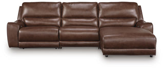 DeepWakes 3-Piece Reclining Sofa Chaise Leather