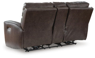Crossplex PWR REC Loveseat/CON/ADJ HDRST Leather