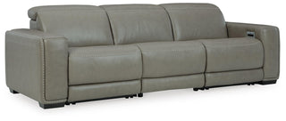 Correze 3-Piece Power Reclining Sectional Sofa Leather