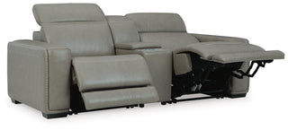 Correze 3-Piece Power Reclining Sectional Loveseat Leather