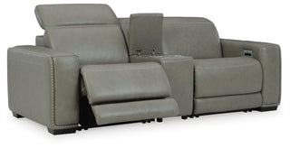 Correze 3-Piece Power Reclining Sectional Loveseat Leather