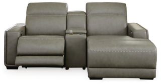 Correze 3-Piece Power Reclining Sectional with Chaise Leather