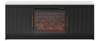 Cadmori 63" TV Stand with Electric Fireplace
