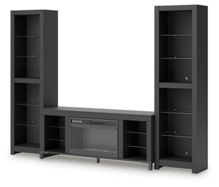 Cayberry 3-Piece Entertainment Center with Electric Fireplace