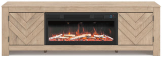 Cayboni 71" TV Stand with Electric Fireplace