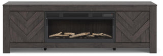 Cayboni 71" TV Stand with Electric Fireplace