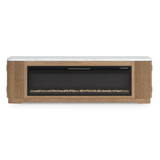Camdill 80" TV Stand with Electric Fireplace