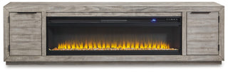 Naydell 92" TV Stand with Electric Fireplace