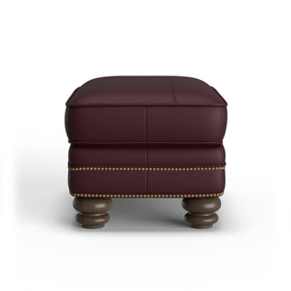 Bay Bridge Leather Ottoman