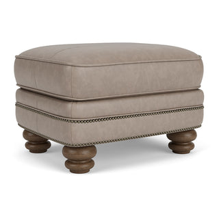 Bay Bridge Leather Ottoman