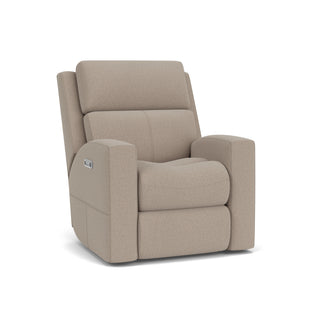 Score Leather Power Recliner with Power Headrest & Lumbar