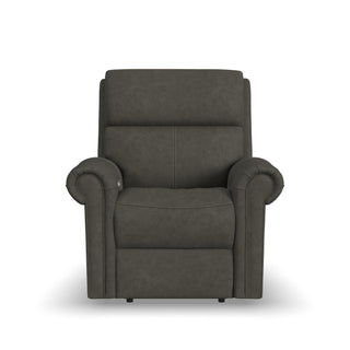 Bernard Leather Power Recliner with Power Headrest & Lumbar