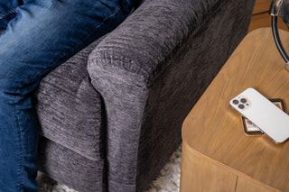 Sophisticated Fabric Perfect Match Swivel Gliding Recliner