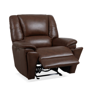 Plush Leather Perfect Match Power Gliding Recliner with Power Headrest & Lumbar