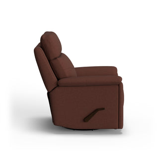 Refined Fabric Swivel Gliding Recliner