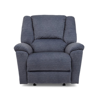 Plush Fabric Gliding Recliner