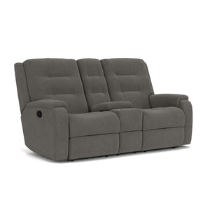 Arlo Fabric Reclining Loveseat with Console
