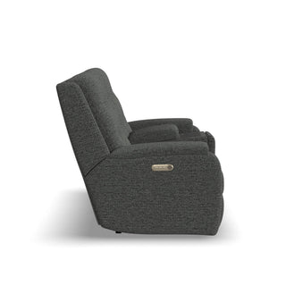 Arlo Fabric Power Reclining Loveseat with Console & Power Headrests & Lumbar