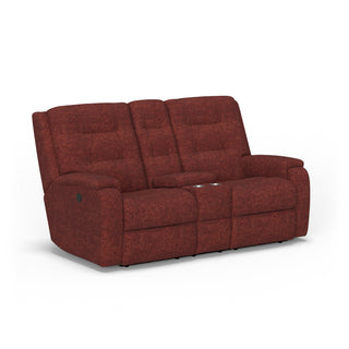 Arlo Fabric Power Reclining Loveseat with Console