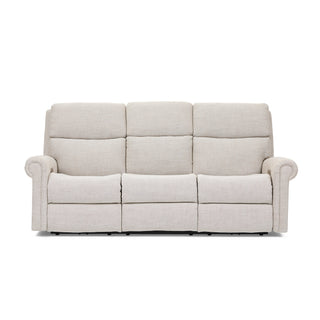 Bernard Fabric Power Reclining Sofa with Console, Power Headrest, & Lumbar