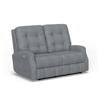 Devon Fabric Power Reclining Loveseat with Power Headrests