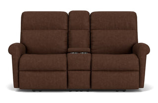 Davis Fabric Reclining Loveseat with Console