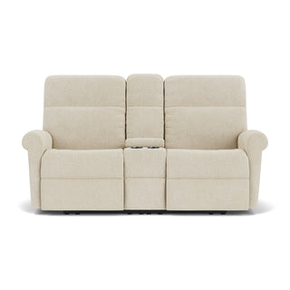 Davis Fabric Reclining Loveseat with Console
