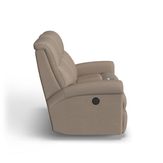 Davis Fabric Power Reclining Loveseat with Console