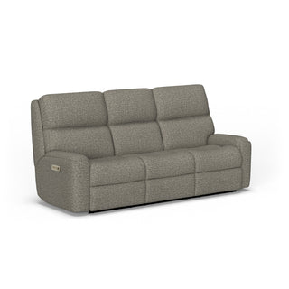 Rio Fabric Power Reclining Sofa with Power Headrests