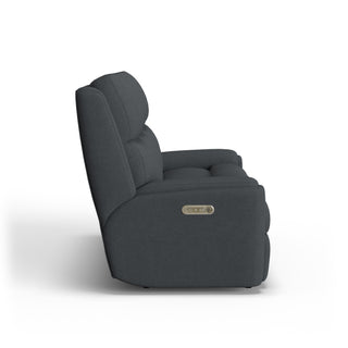 Rio Fabric Power Reclining Sofa with Power Headrests