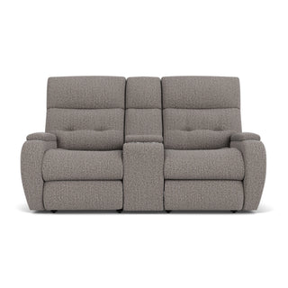 Strait Fabric Power Recliner with Power Headrest & Lumbar