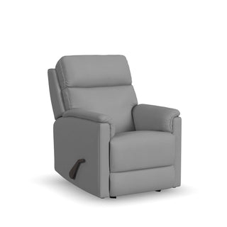 Compact Leather Gliding Recliner