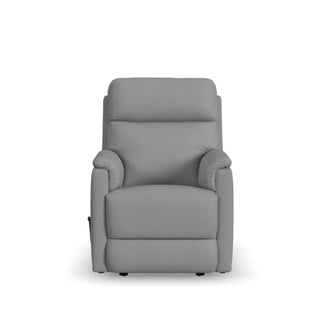 Compact Leather Gliding Recliner