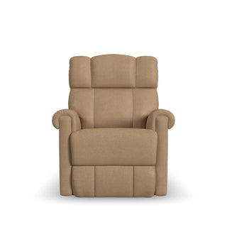 Classic Leather Power Gliding Recliner with Power Headrest & Lumbar