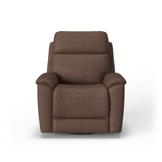 Refined Leather Swivel Gliding Recliner