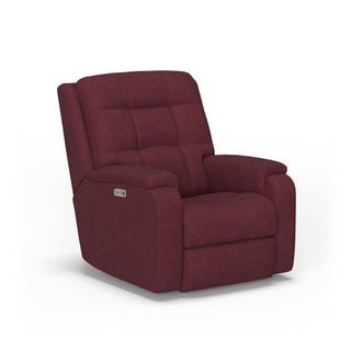 Arlo Leather Power Rocking Recliner with Power Headrest