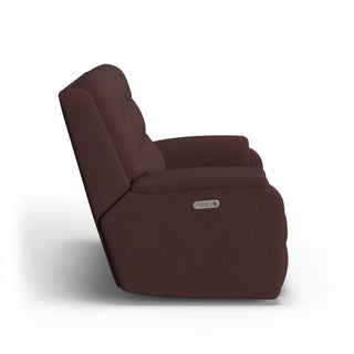 Arlo Leather Power Reclining Loveseat with Power Headrests