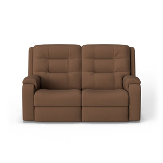 Arlo Leather Power Reclining Loveseat with Power Headrests & Lumbar