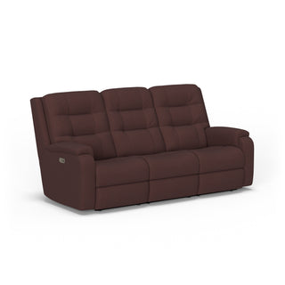 Arlo Leather Power Reclining Sofa with Power Headrests & Lumbar