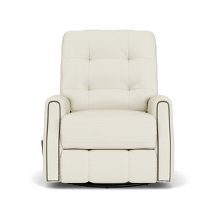 Devon Leather Swivel Gliding Recliner