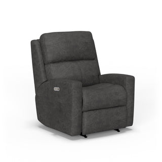 Catalina Leather Power Rocking Recliner with Power Headrest