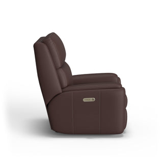Rio Leather Power Rocking Recliner with Power Headrest