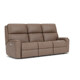 Rio Leather Power Reclining Sofa with Power Headrests