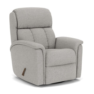 Luna Fabric Swivel Gliding Recliner