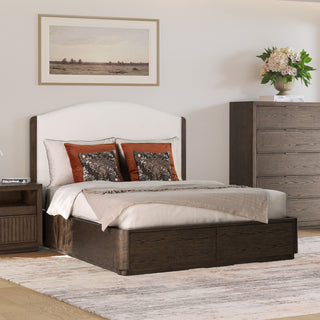 Athens Queen Upholstered Storage Bed