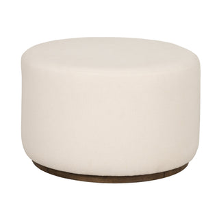 Lyra Fabric Pouf Ottoman 22" W