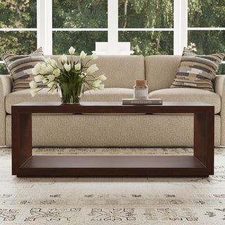 Waterfall Rectangular Coffee Table with Casters (W1026-0311)