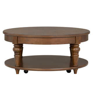 Bellevue Round Coffee Table with Casters