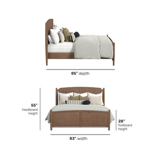 Verona King Panel Bed